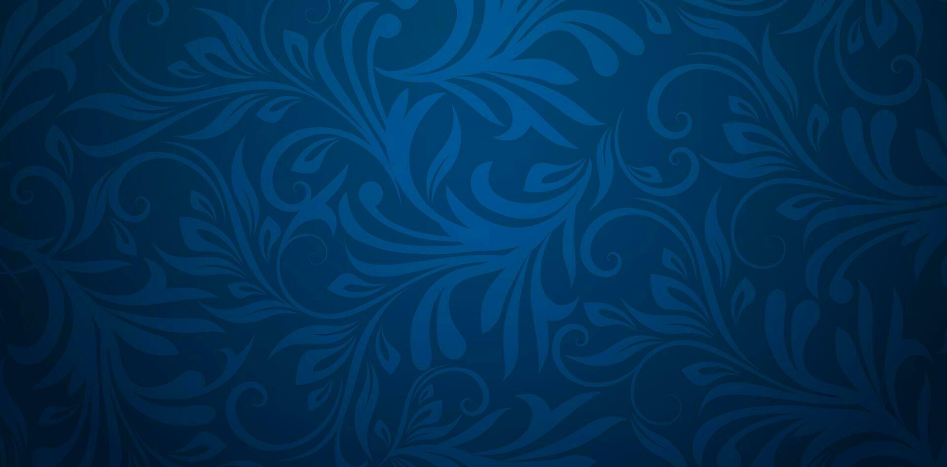 vector illustratie blauw achtergrond met bloemen motief abstract patronen voor presentaties marketing, dekken, advertenties, boeken dekt, digitaal interfaces, afdrukken ontwerp Sjablonen materiaal, bruiloft uitnodigingen