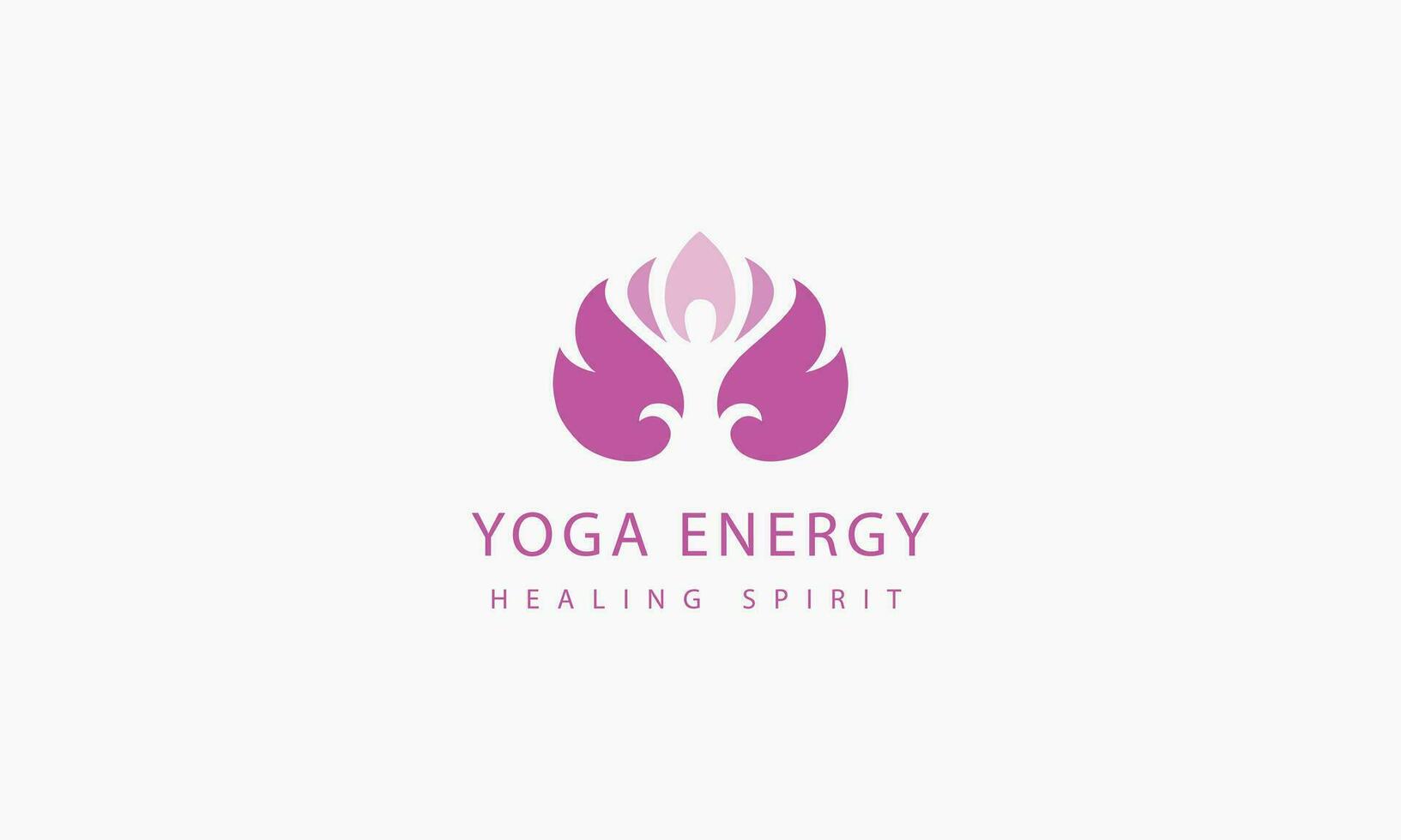 yoga lotus bloem kleurrijk logo vector