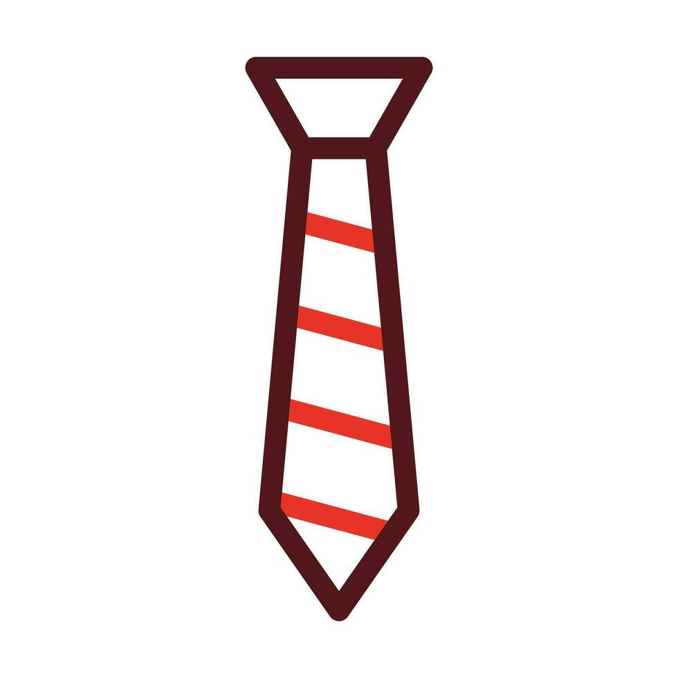 stropdas dik lijn twee kleur pictogrammen voor persoonlijk en reclame gebruiken. vector