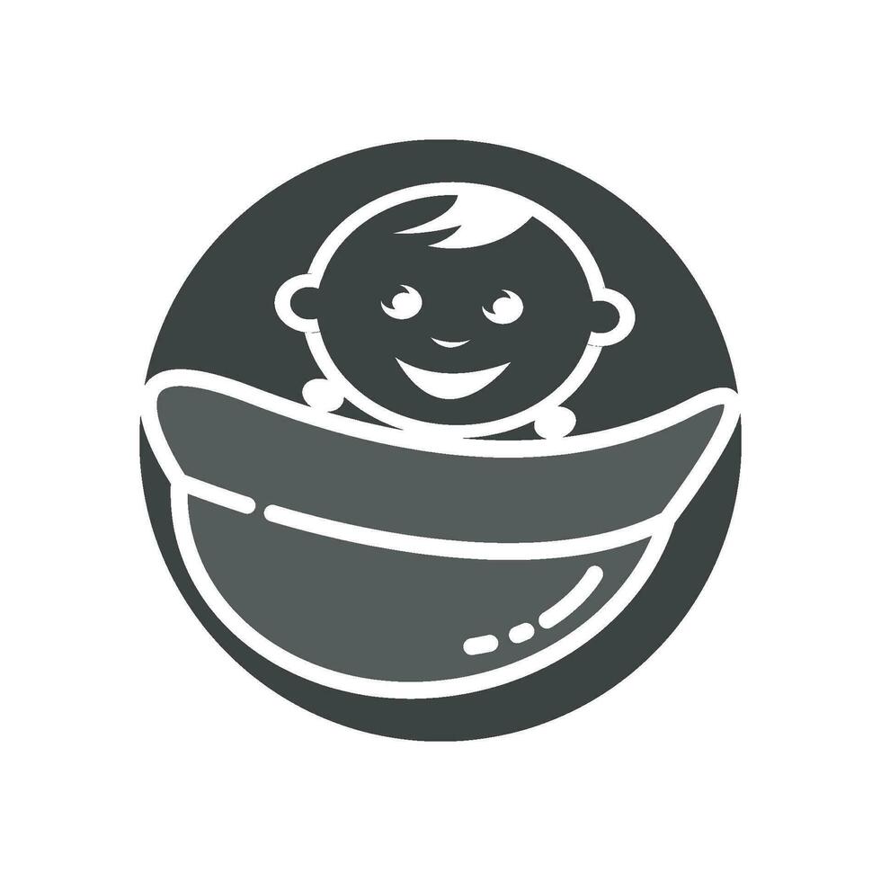 baby logo vecto vector