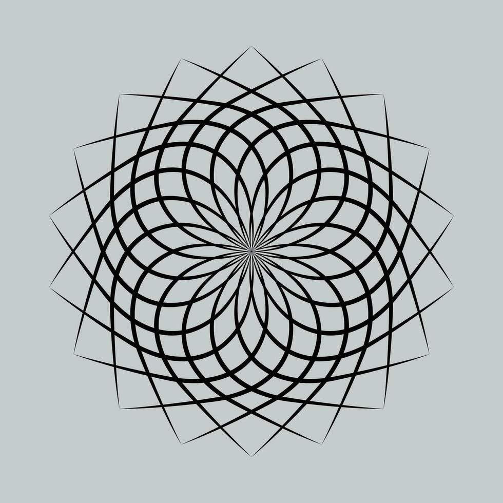 bloem mandala. vintage decoratieve elementen. oosters patroon, vectorillustratie. vector