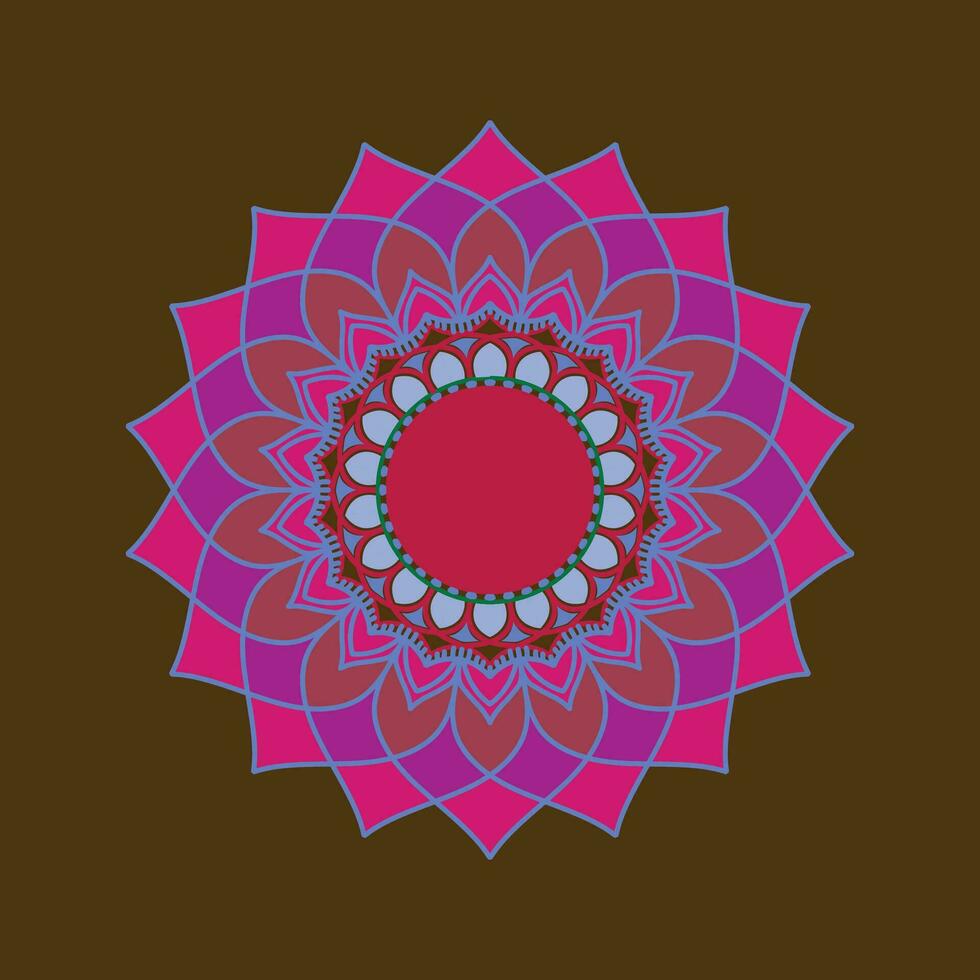 circulaire patroon in het formulier van mandala met bloem voor henna, tatoeëren, decoratie. decoratief ornament in etnisch oosters stijl. hand- getrokken achtergrond. Islam, Arabisch, Indisch. mandala's voor kleur boek. vector