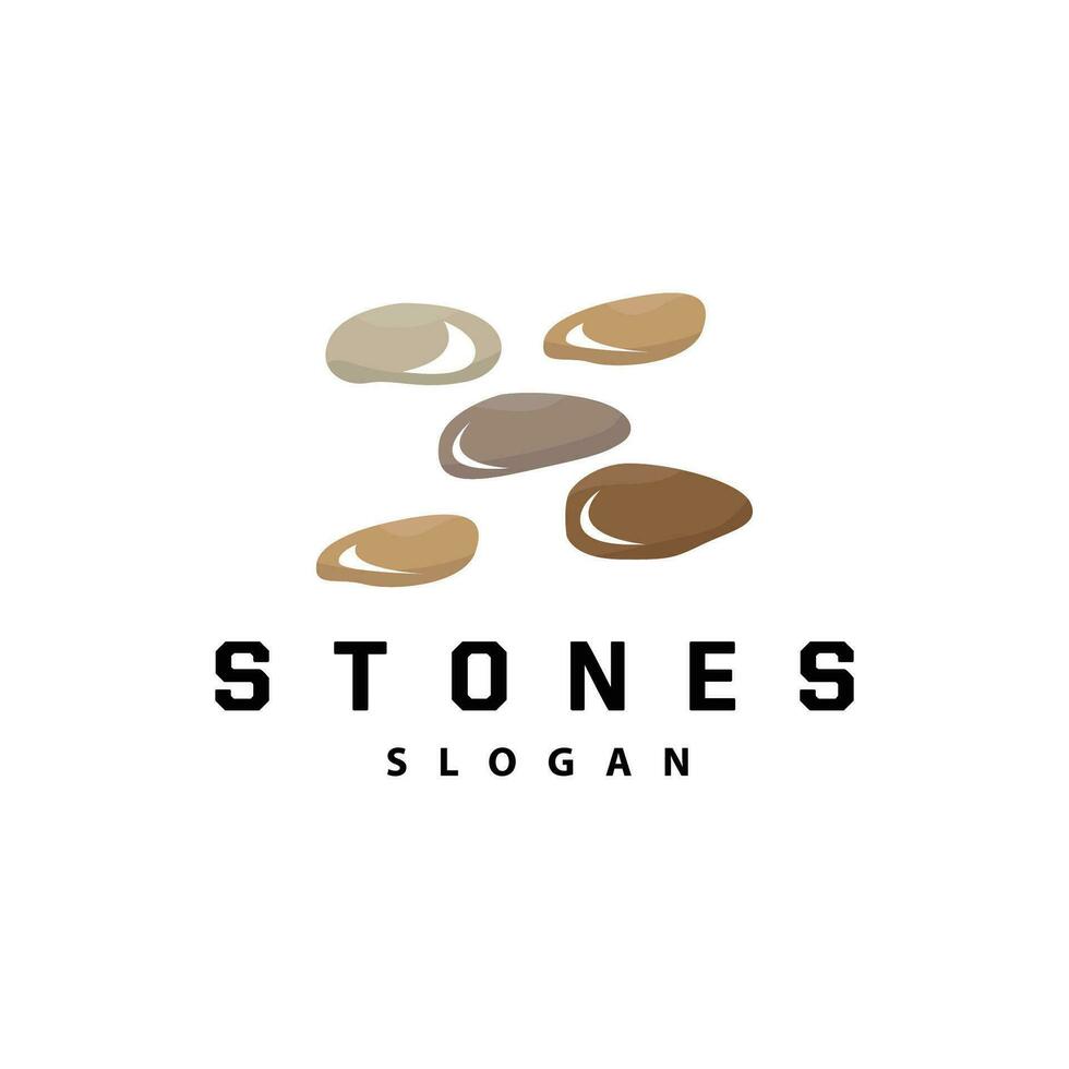 steen logo, premie elegant ontwerp, steen balans vector, stepping rots wandelen icoon illustratie ontwerp vector