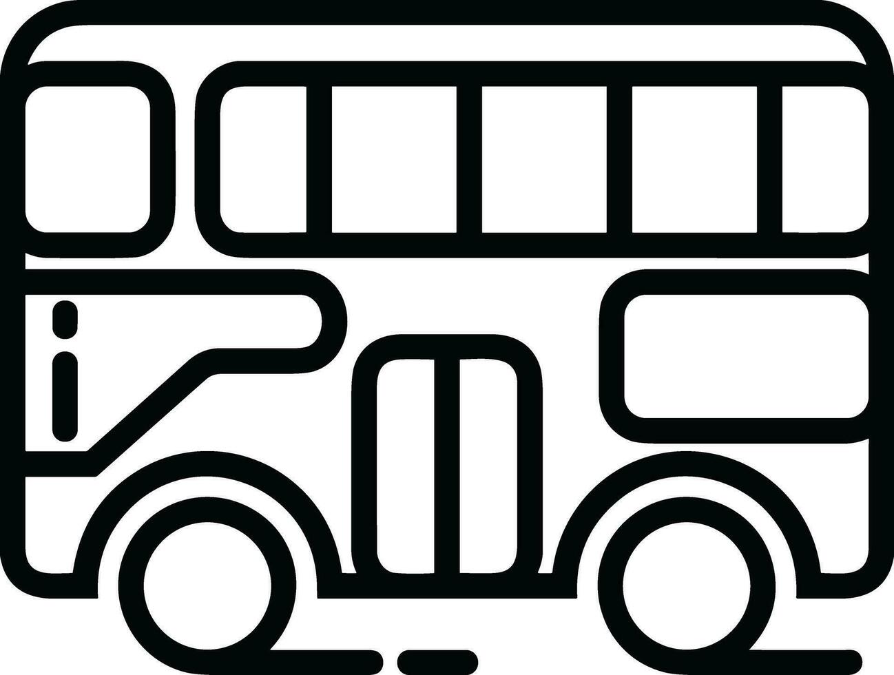 bus vervoer symbool icoon vector afbeelding. illustratie van de silhouet bus vervoer openbaar reizen ontwerp afbeelding. eps 10