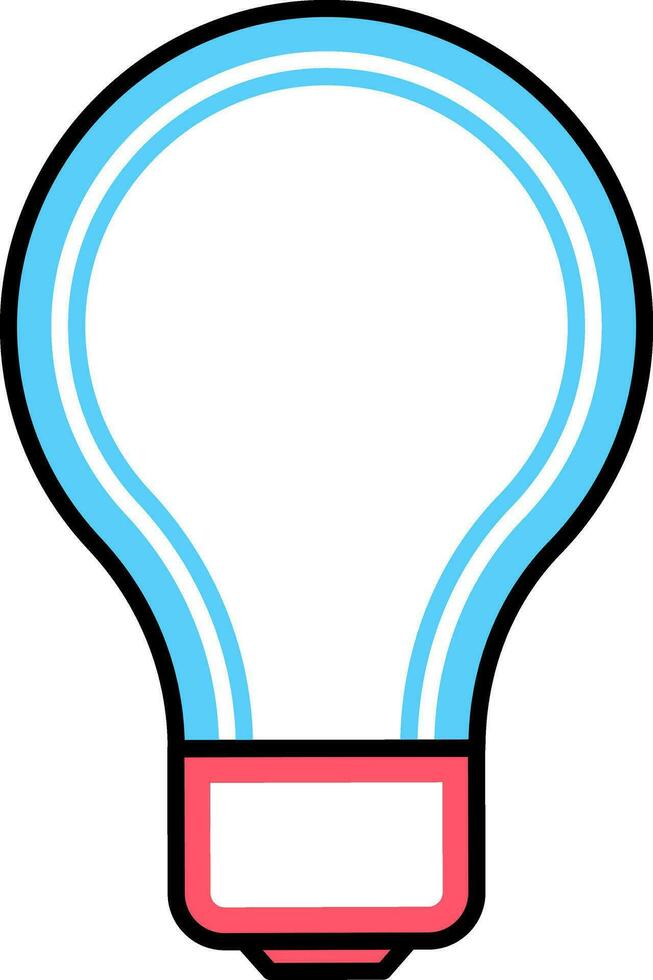 licht lamp lijn icoon vector, geïsoleerd Aan wit achtergrond. idee teken, oplossing, denken concept vector