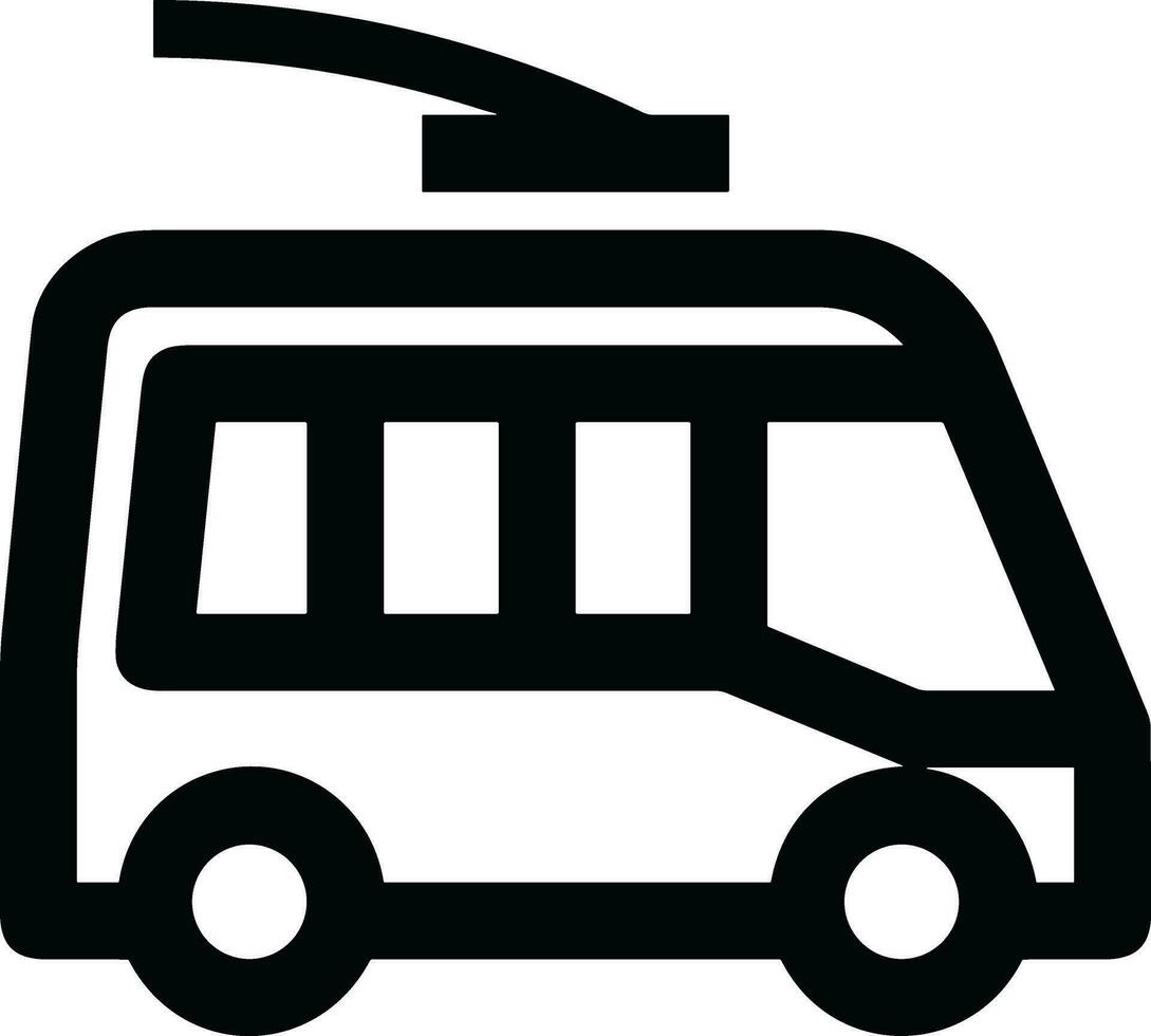 bus vervoer symbool icoon vector afbeelding. illustratie van de silhouet bus vervoer openbaar reizen ontwerp afbeelding. eps 10