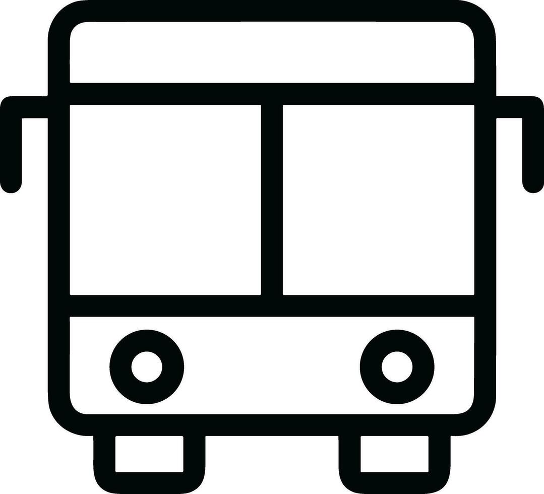 bus vervoer symbool icoon vector afbeelding. illustratie van de silhouet bus vervoer openbaar reizen ontwerp afbeelding. eps 10