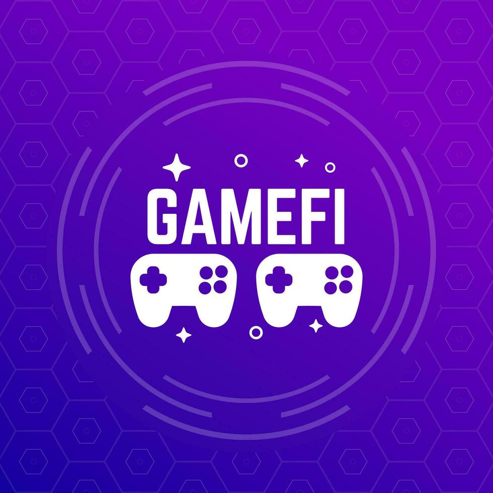 gamefi, blockchain spellen vector icoon