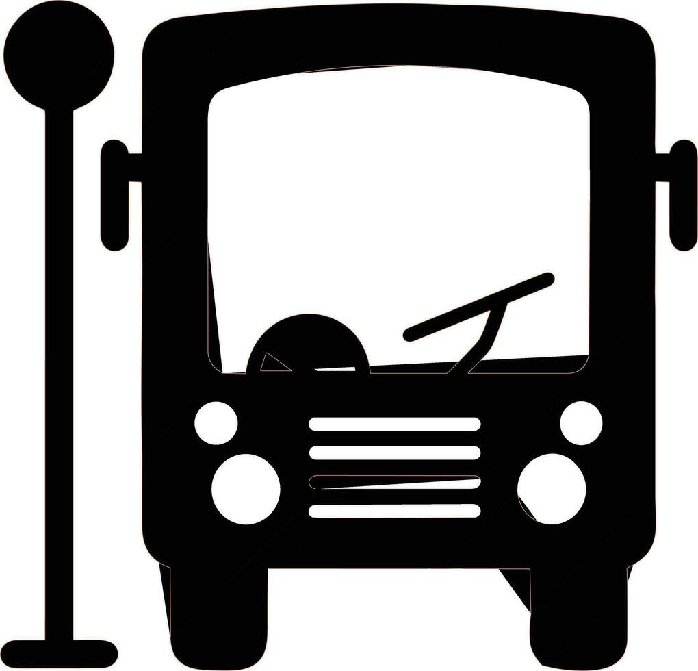 bus vervoer symbool icoon vector afbeelding. illustratie van de silhouet bus vervoer openbaar reizen ontwerp afbeelding. eps 10