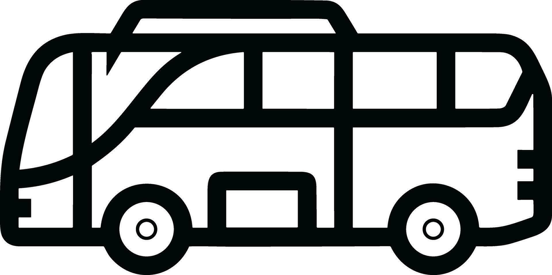 bus vervoer symbool icoon vector afbeelding. illustratie van de silhouet bus vervoer openbaar reizen ontwerp afbeelding. eps 10