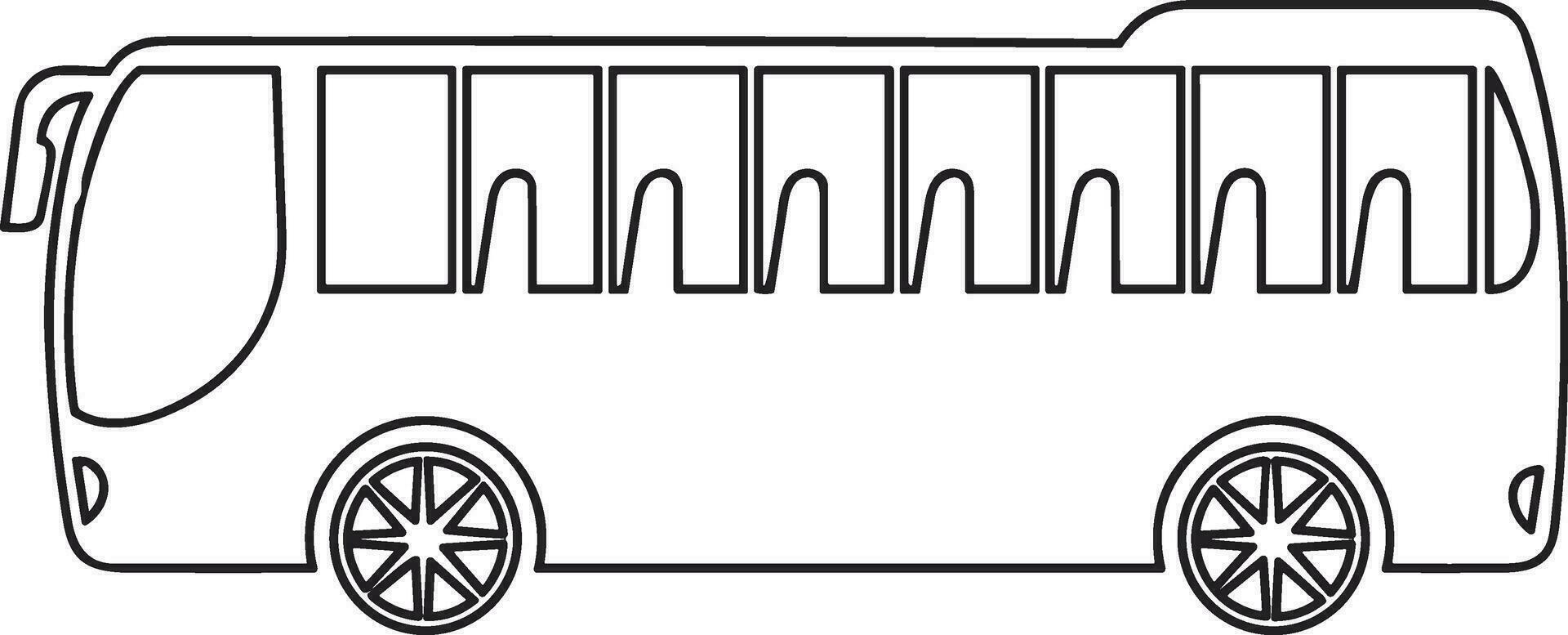 bus vervoer symbool icoon vector afbeelding. illustratie van de silhouet bus vervoer openbaar reizen ontwerp afbeelding. eps 10