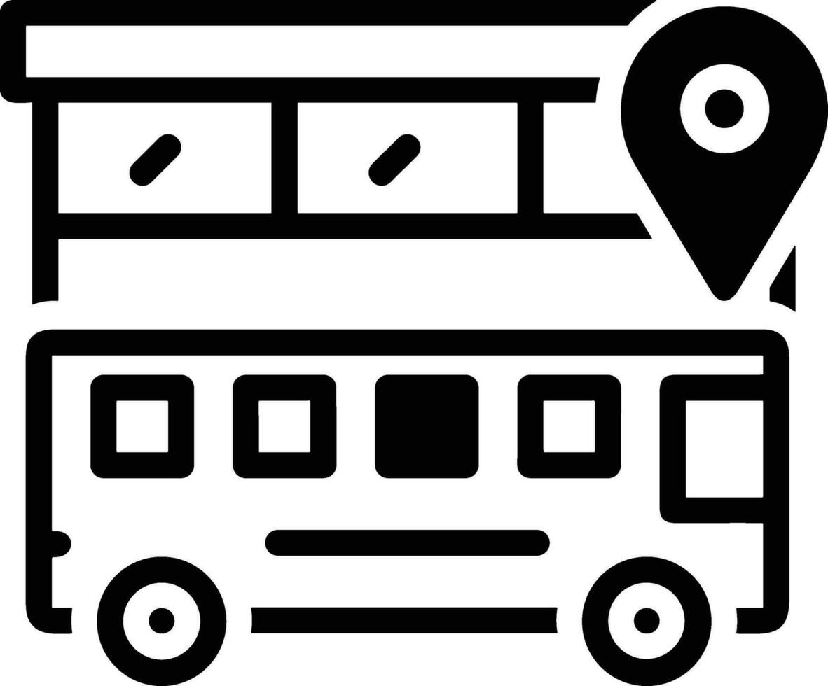 bus vervoer symbool icoon vector afbeelding. illustratie van de silhouet bus vervoer openbaar reizen ontwerp afbeelding. eps 10