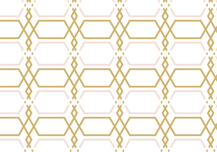 Geometrische Rose Gold Pattern Achtergrond vector