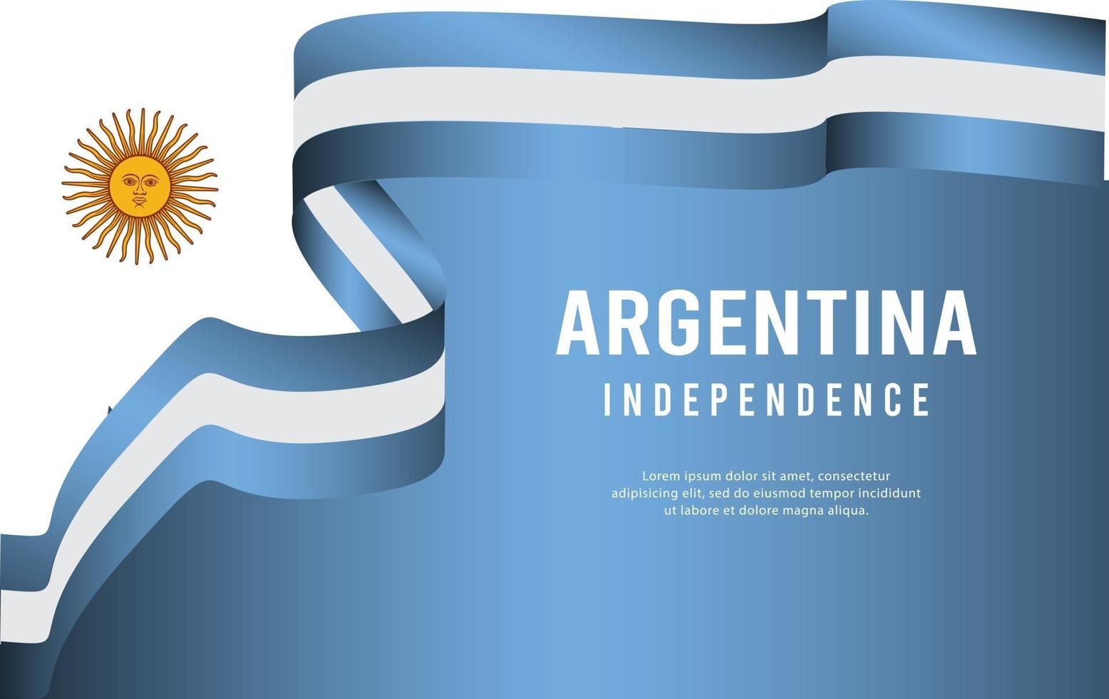 argentinië onafhankelijke dag-13 vector