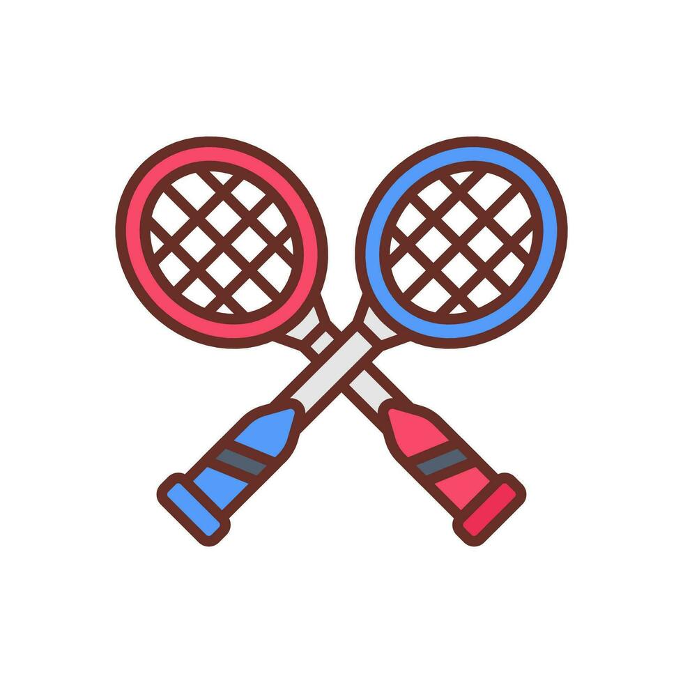 badminton icoon in vector. illustratie vector