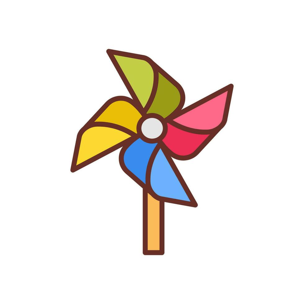 pinwheel icoon in vector. illustratie vector