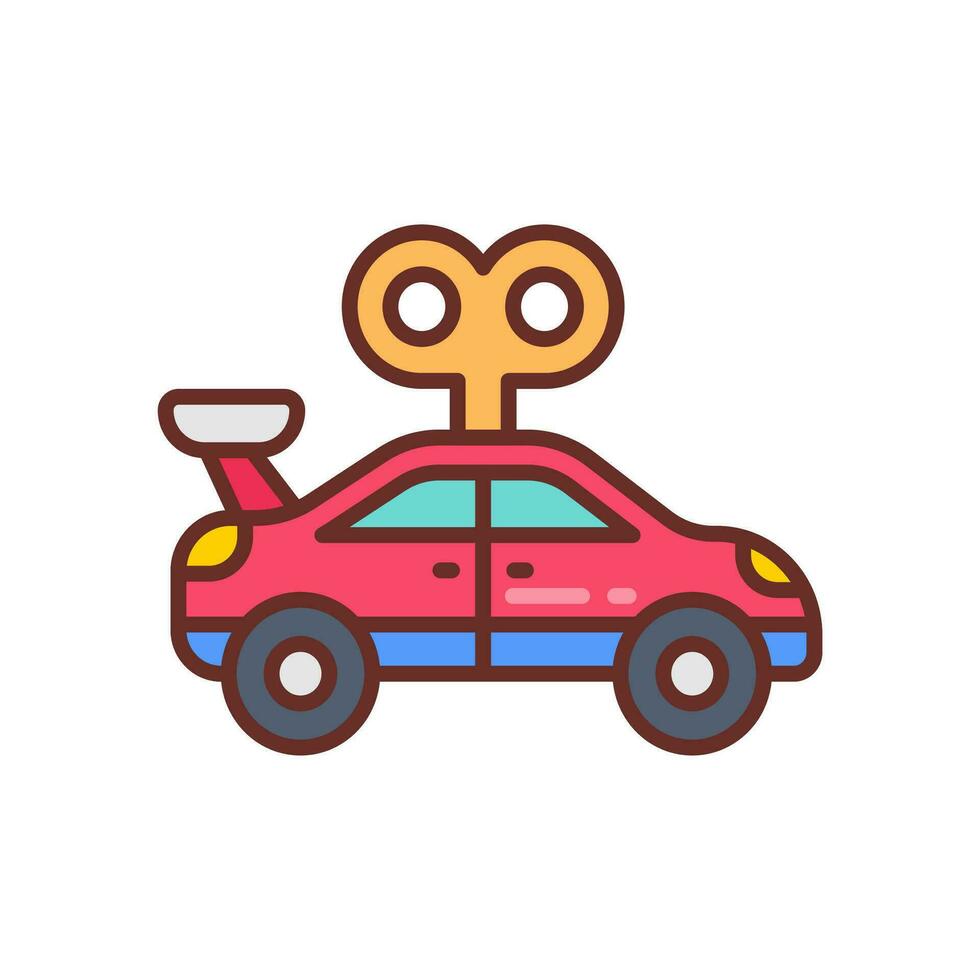 speelgoed- auto icoon in vector. illustratie vector