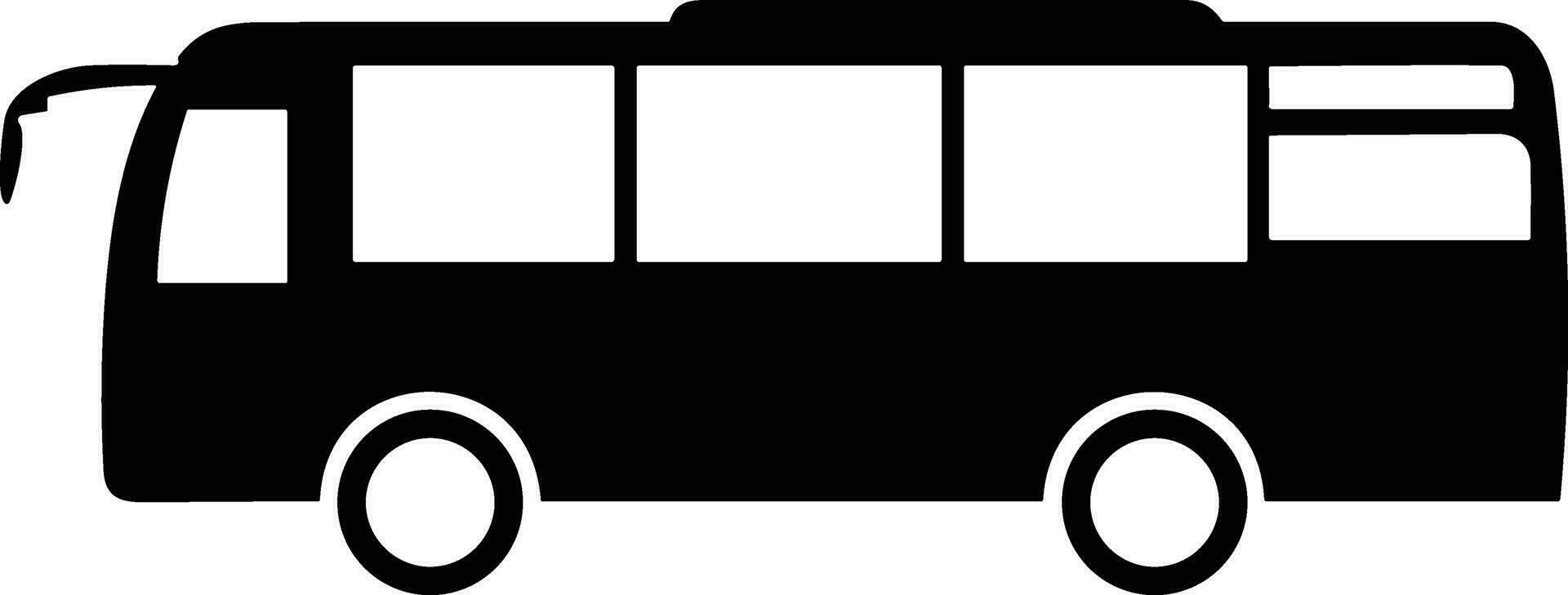 bus vervoer symbool icoon vector afbeelding. illustratie van de silhouet bus vervoer openbaar reizen ontwerp afbeelding. eps 10