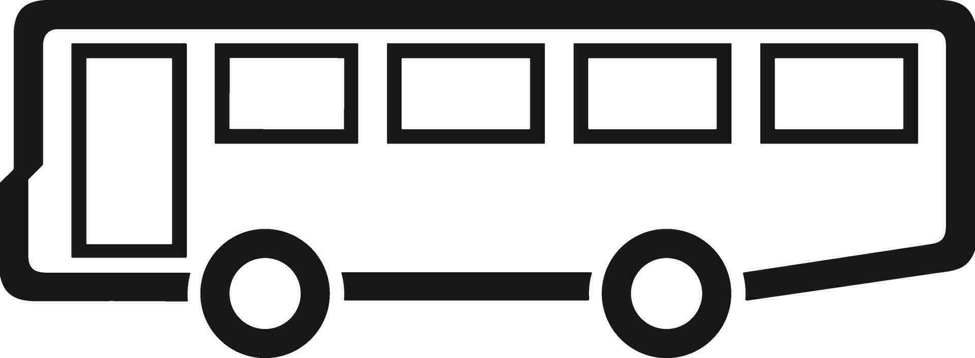 bus vervoer symbool icoon vector afbeelding. illustratie van de silhouet bus vervoer openbaar reizen ontwerp afbeelding. eps 10