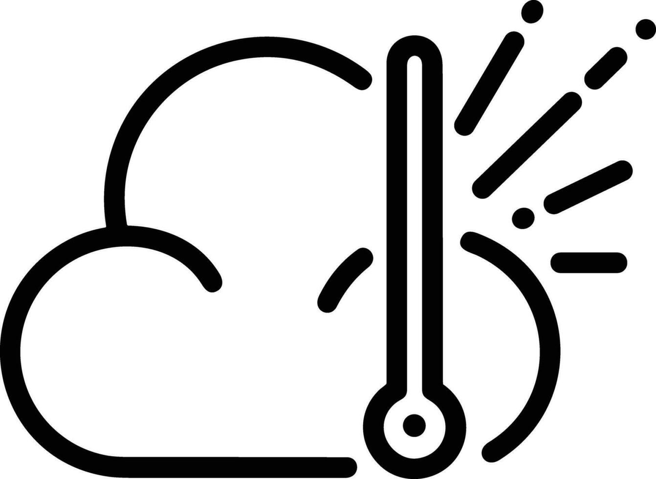 thermometer geneeskunde icoon symbool beeld vector. illustratie van de temperatuur verkoudheid en heet meten gereedschap ontwerp afbeelding.eps 10 vector