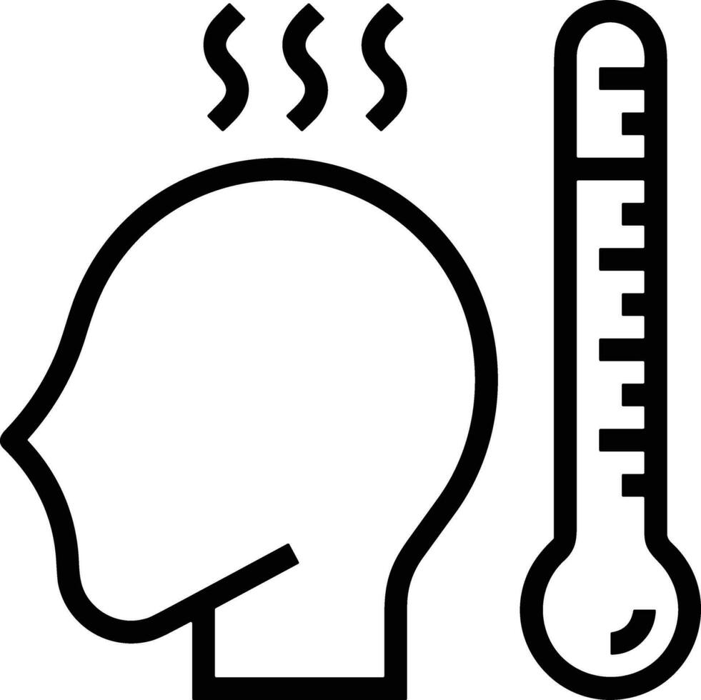 thermometer geneeskunde icoon symbool beeld vector. illustratie van de temperatuur verkoudheid en heet meten gereedschap ontwerp afbeelding.eps 10 vector