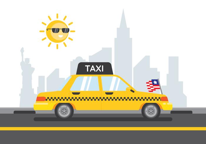 New York taxi vector