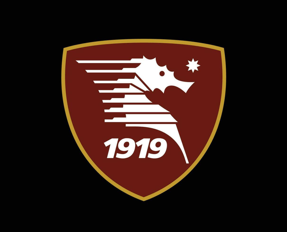 salernitana club logo symbool serie een Amerikaans voetbal calcio Italië abstract ontwerp vector illustratie met zwart achtergrond