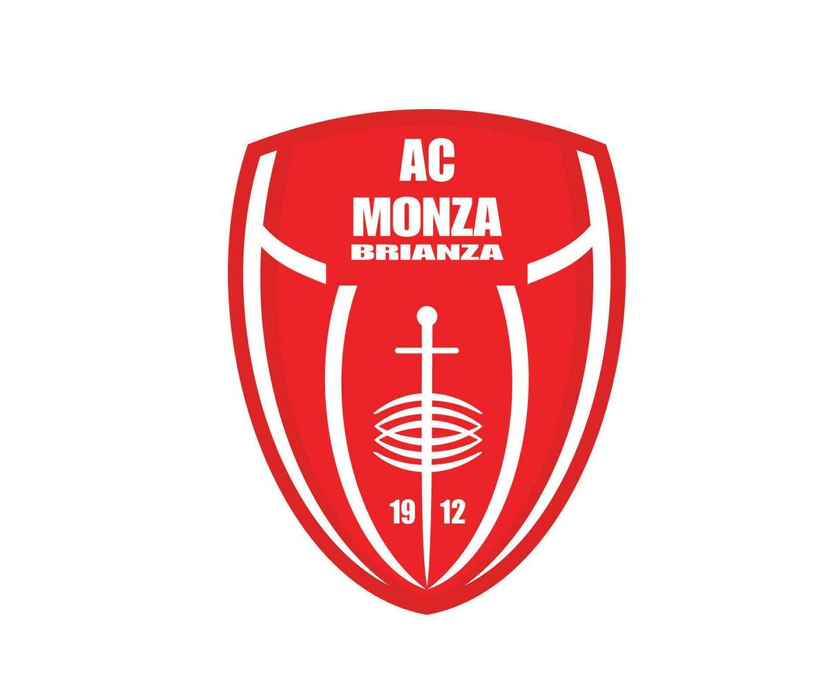 ac monza club logo symbool serie een Amerikaans voetbal calcio Italië abstract ontwerp vector illustratie