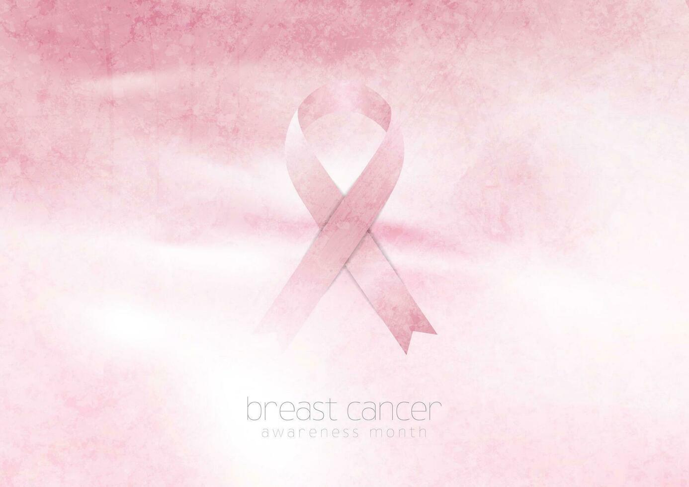 borst kanker bewustzijn maand. grunge achtergrond en roze lint plakband vector