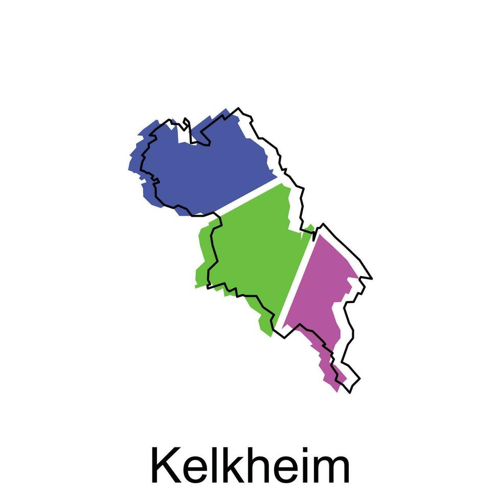 vector kaart van Kelkheim. borders van voor uw infografisch. vector illustratie ontwerp sjabloon