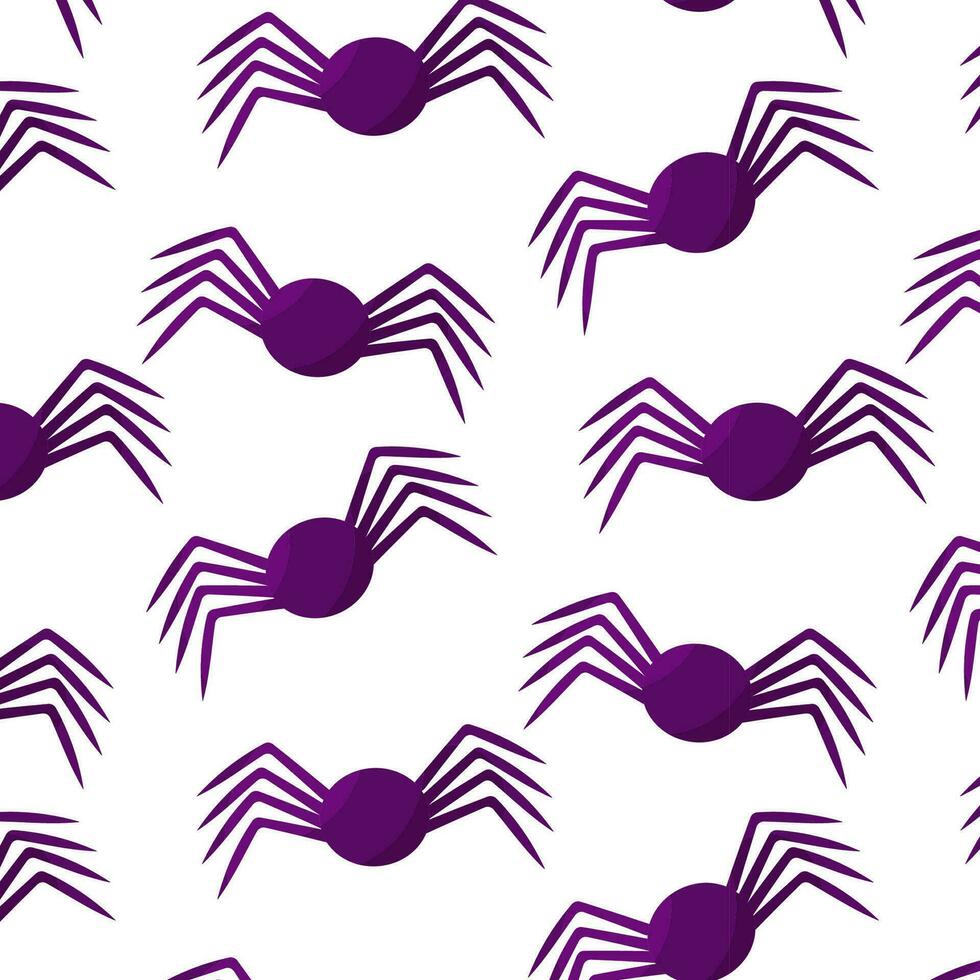 spin halloween insect eng Purper patroon vecto vector