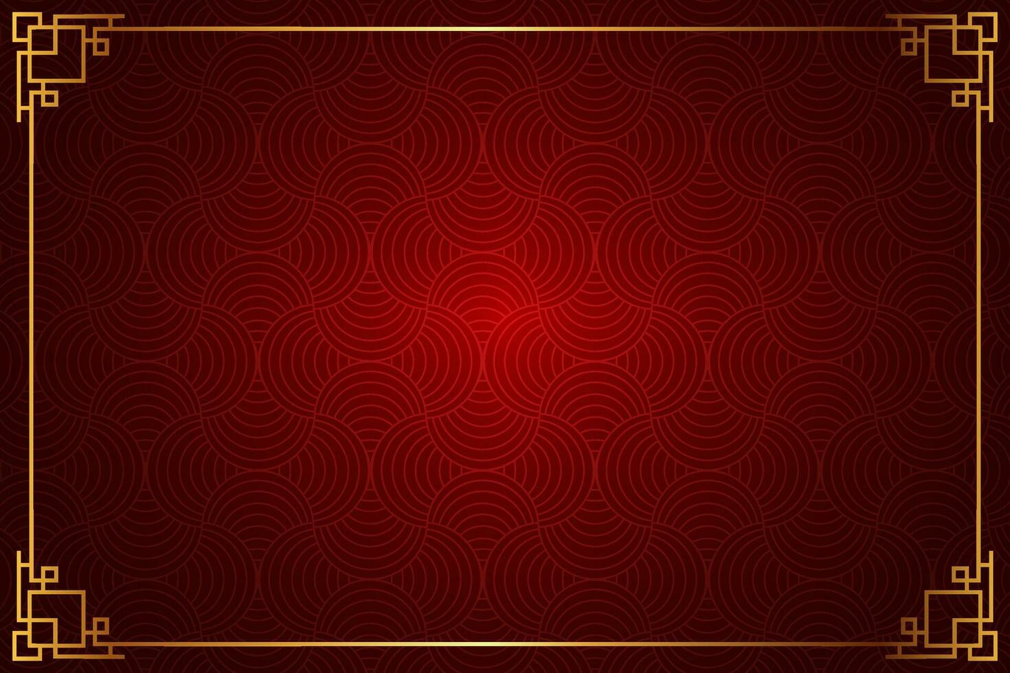 rood achtergrond goud kader venster voor uw tekst ruimte Oppervlakte Chinese nieuw jaar stijl abstract naadloos patroon sjabloon vector