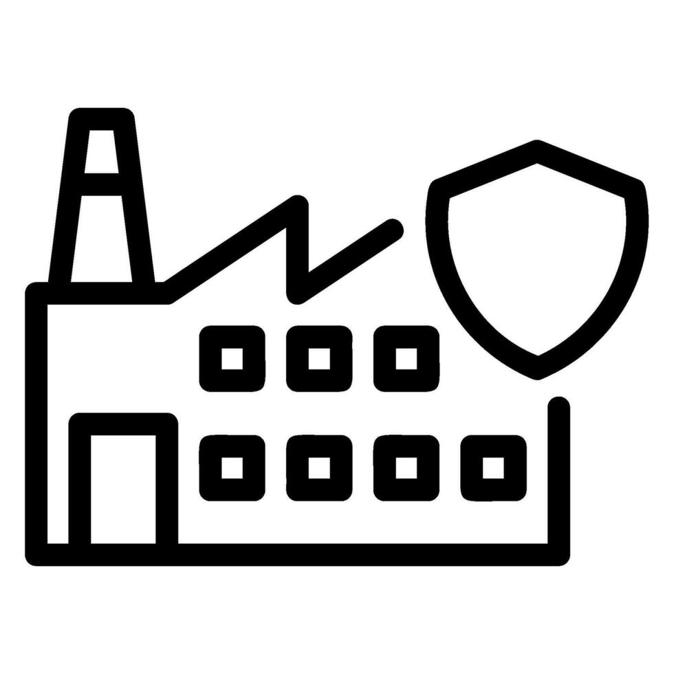 pictogram fabriekslijn vector