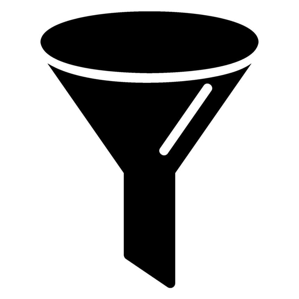 trechter glyph-pictogram vector