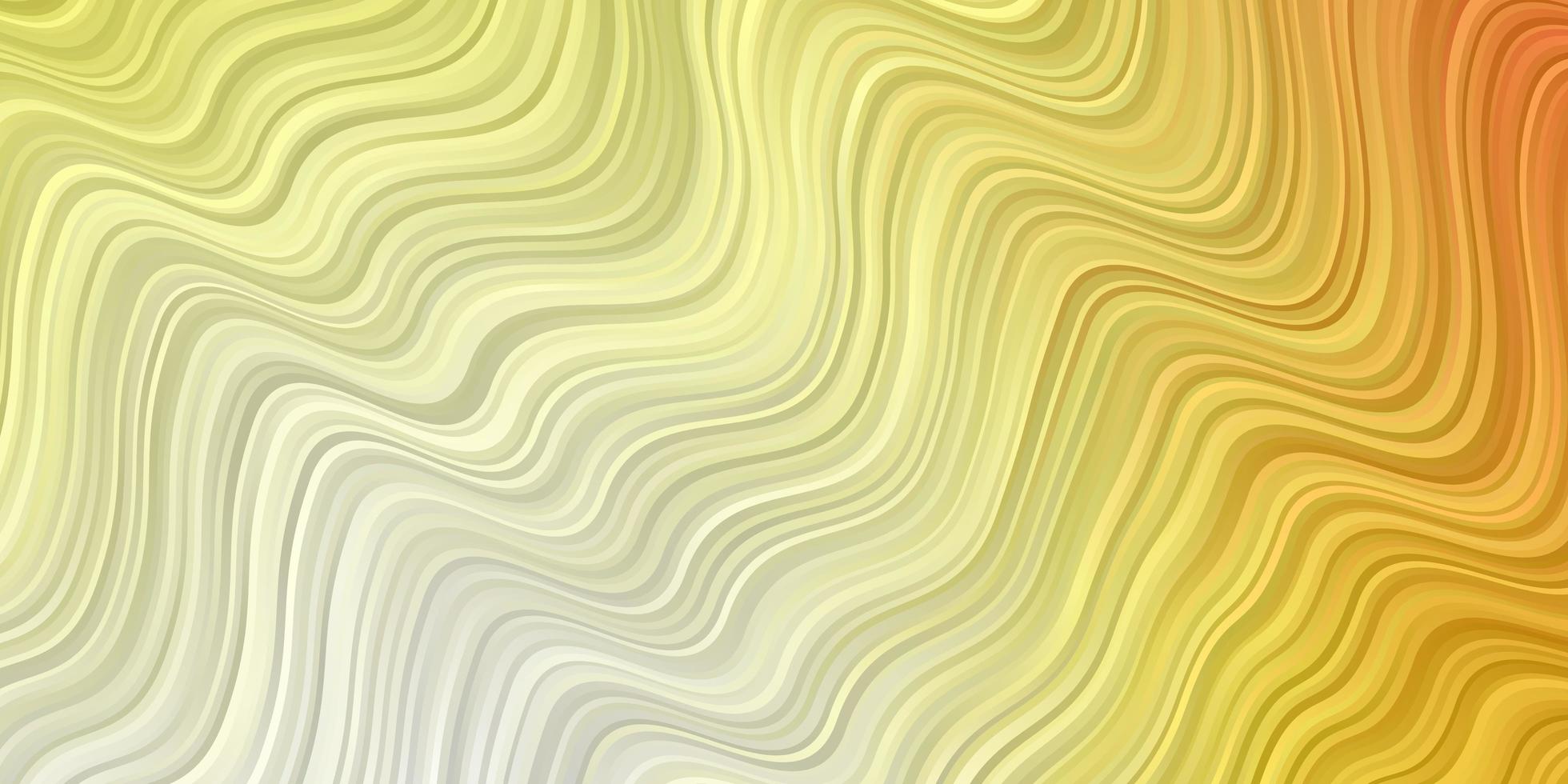 lichtrode, gele vectorlay-out met rondingen. abstracte illustratie met gradiëntbogen. beste ontwerp voor uw posters, banners. vector