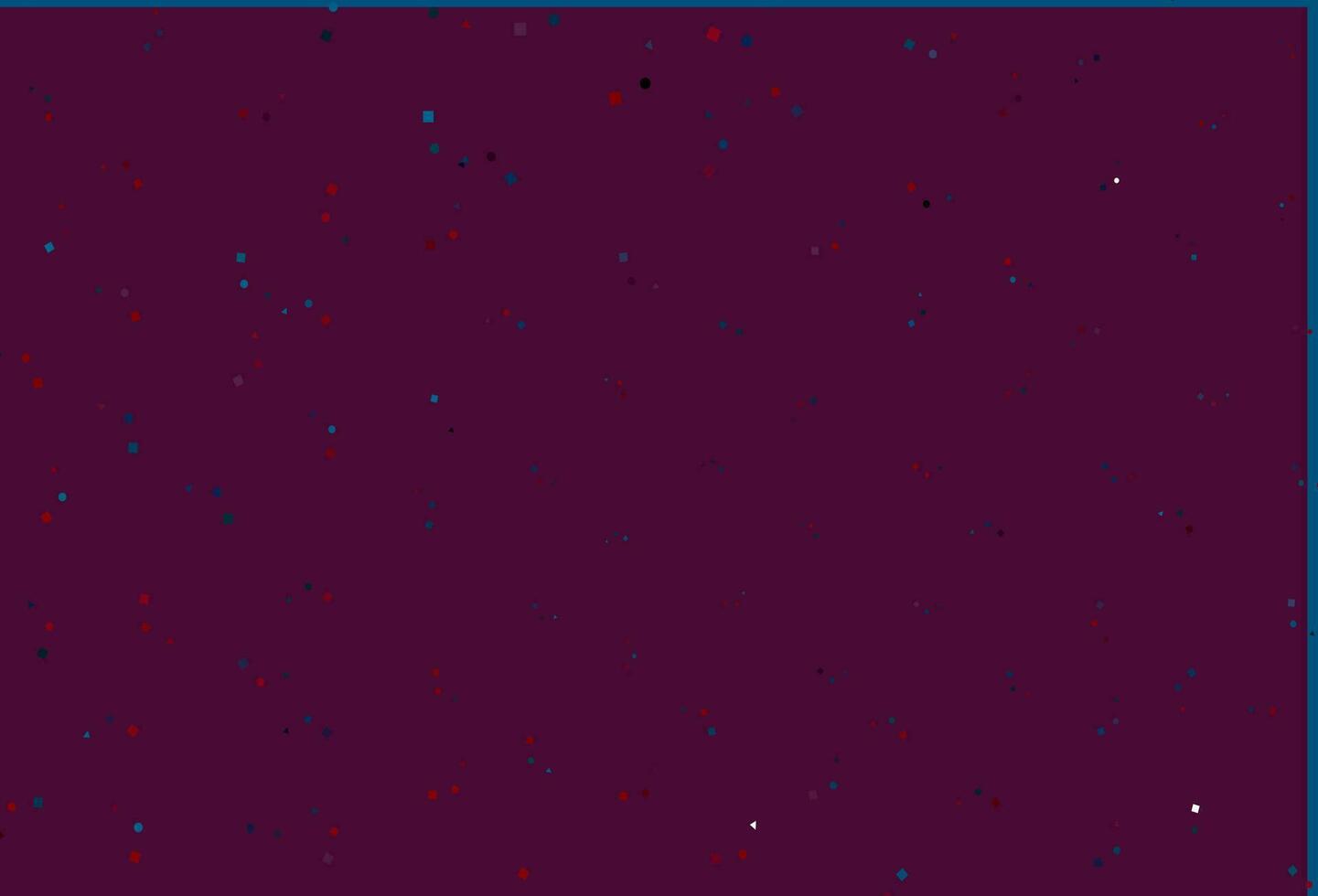 lichtblauwe, rode vectorachtergrond met driehoeken, cirkels, kubussen. vector