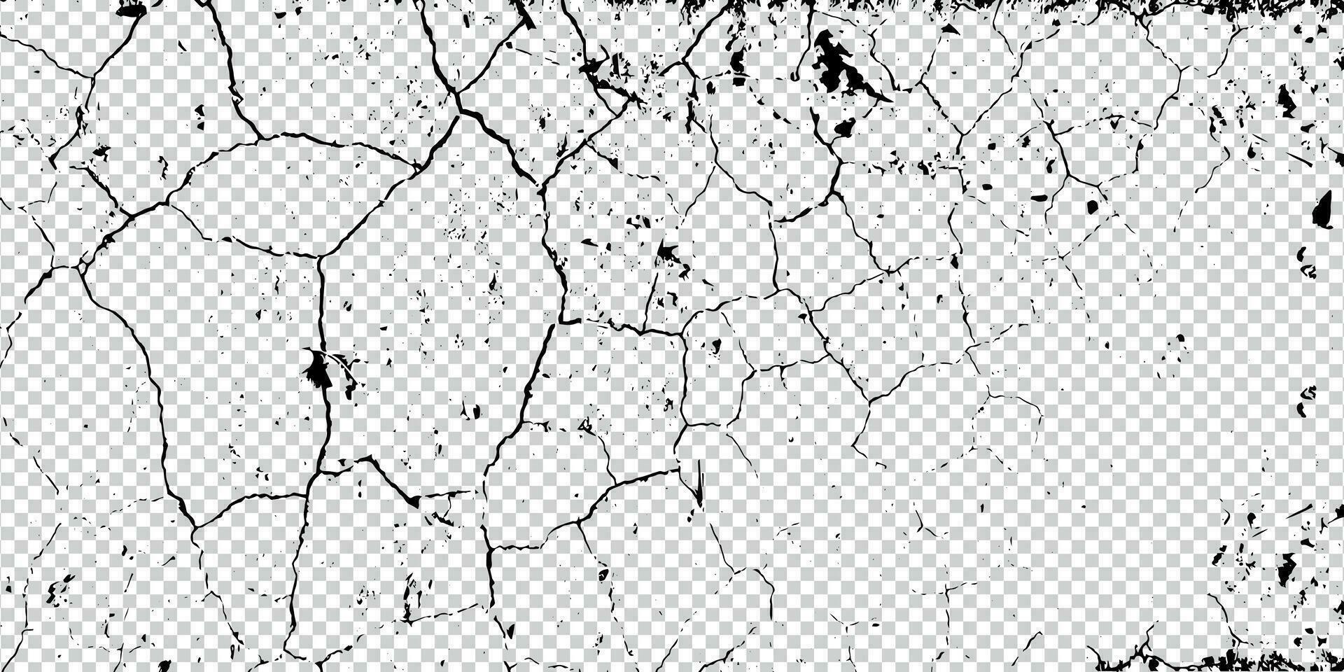 een zwart en wit grunge structuur met scheuren, grunge, overlay, smerig, spuiten, grunge achtergrond vector