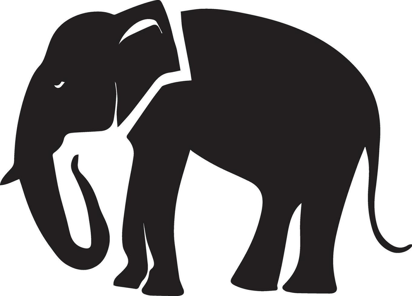 olifant vector silhouet illustratie