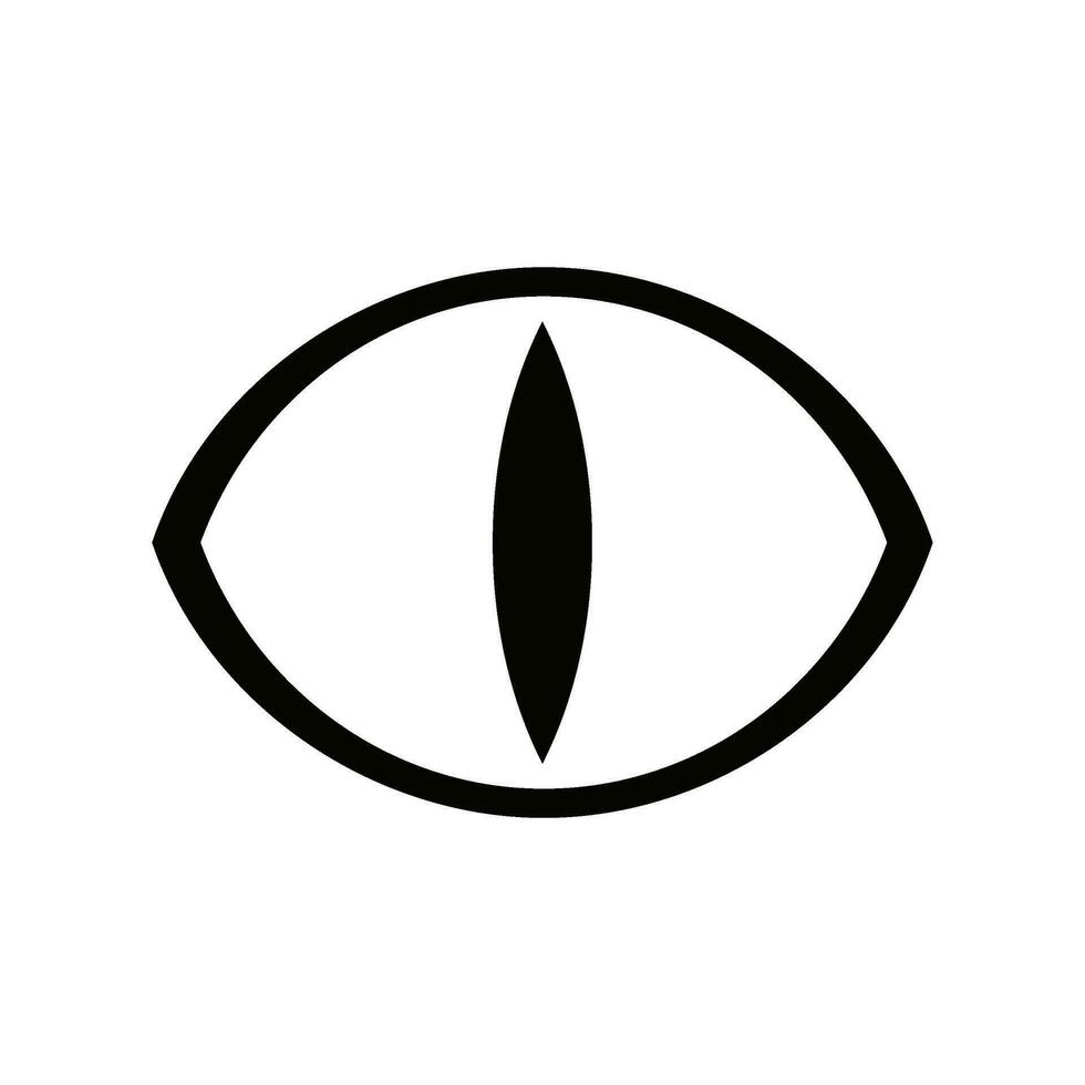 reptiel oog vector logo