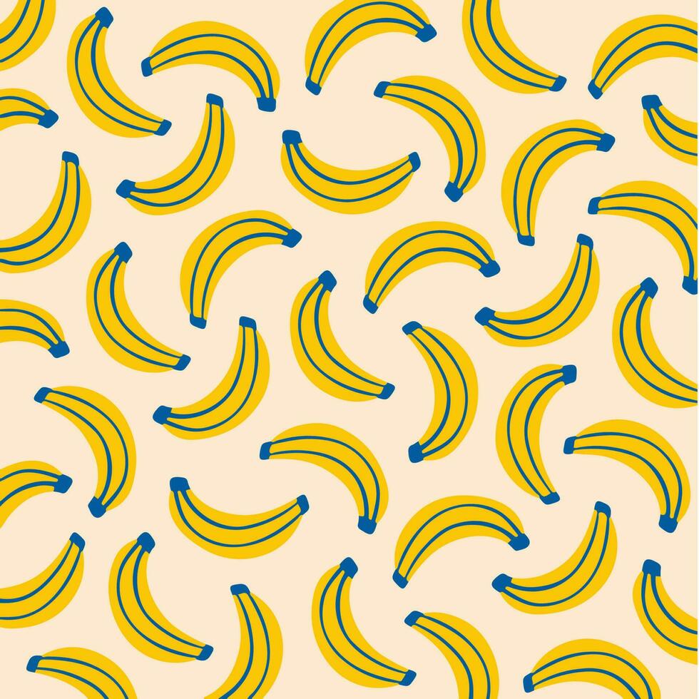 banaan patroon achtergrond. sociaal media na. fruit vector illustratie.