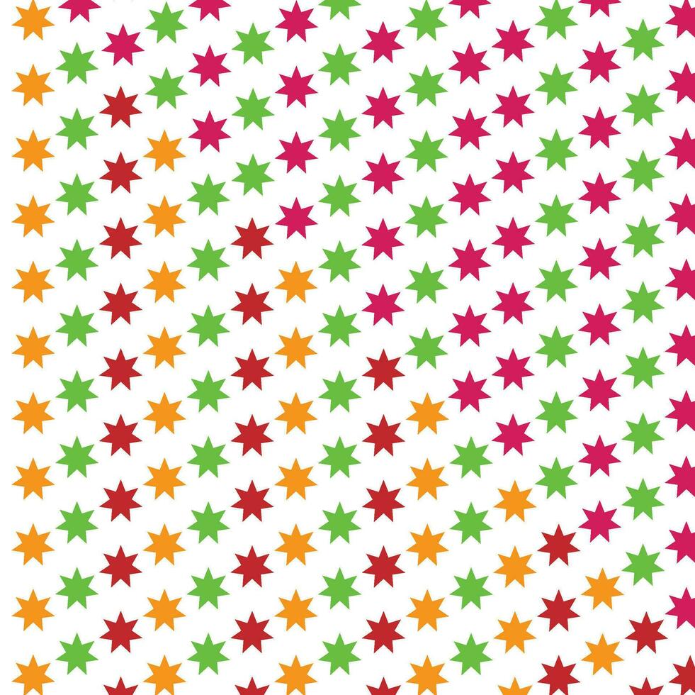 een vector patroon met kleurrijk sterren Aan het