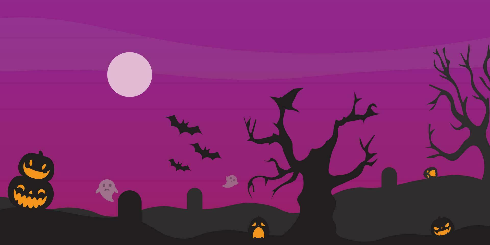 achtergrond vector ontwerp met halloween thema