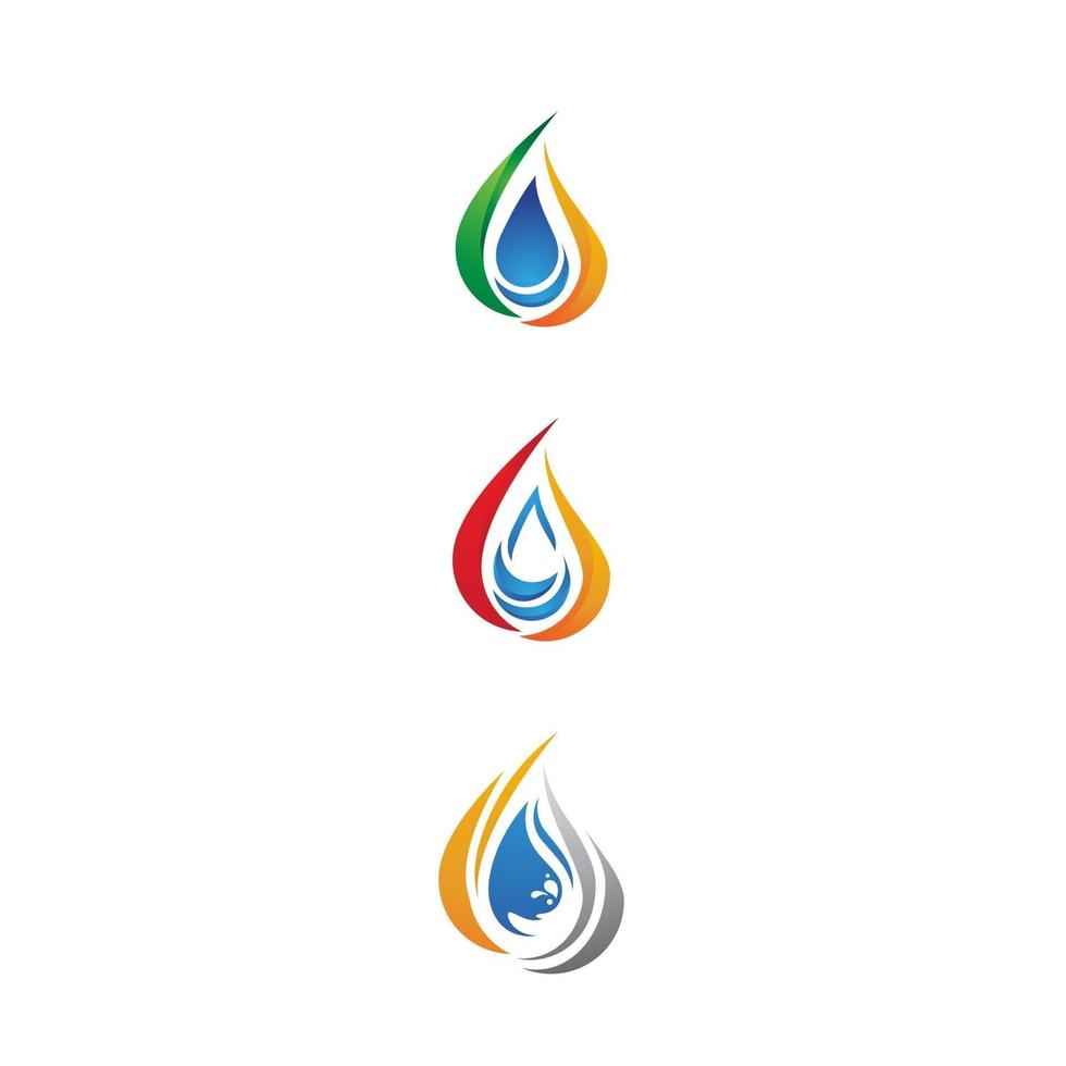 waterdruppel logo sjabloon vector