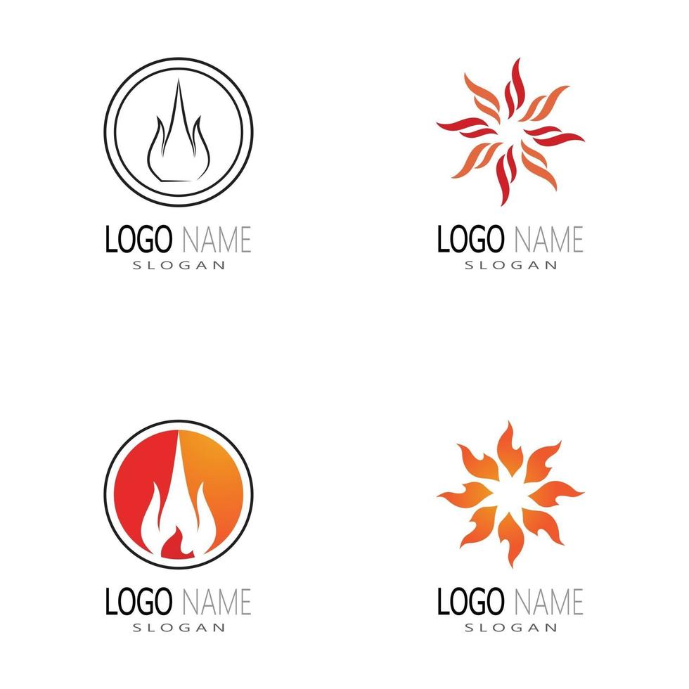 brand logo moderne eenvoudige gradiënt. vlamlogo schoon eenvoudig. vector