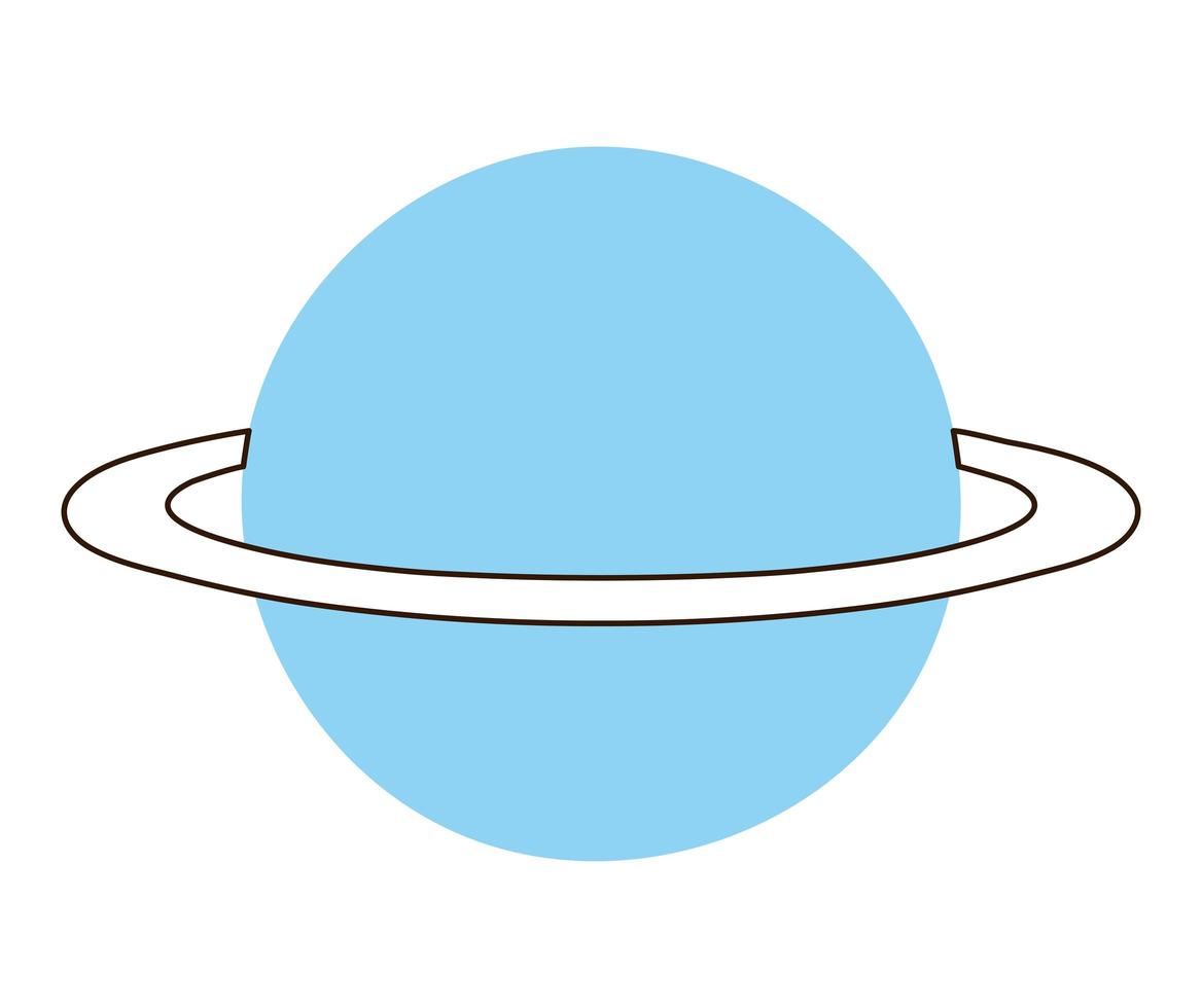 blauw Saturnus ontwerp vector
