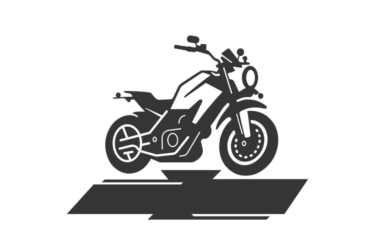 klassiek motorfiets vector illustratie. motor fiets voor logo, fietser club embleem, sticker, t overhemd ontwerp afdrukken.