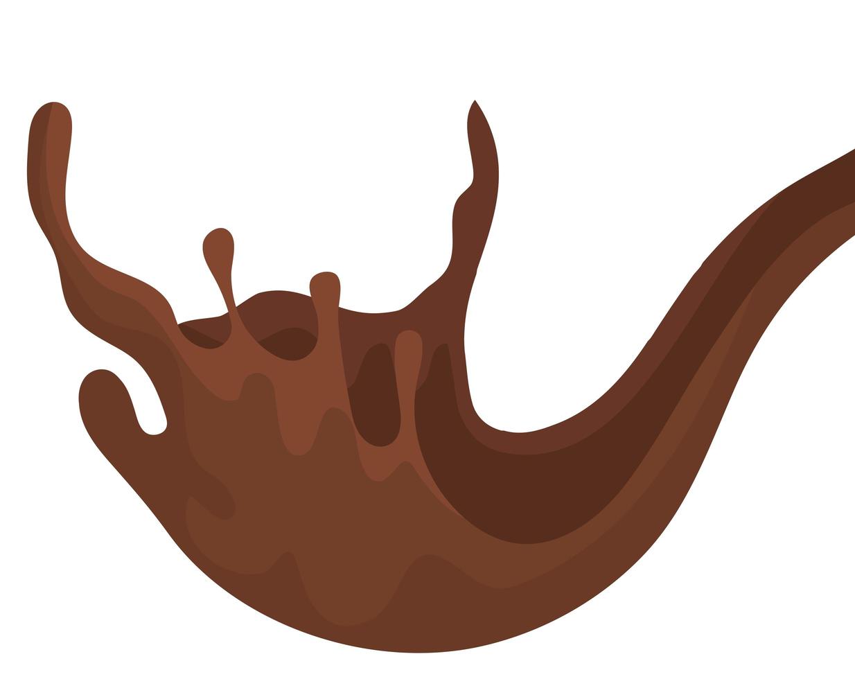 vloeibare cacao illustratie vector