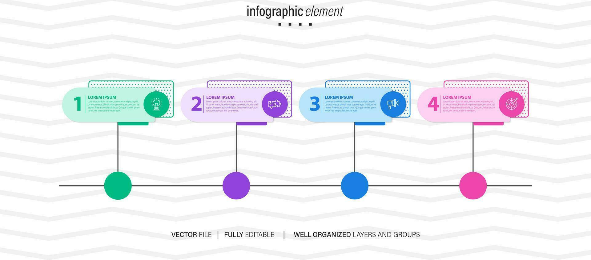 infographic vector brochure elementen voor bedrijf illustratie in modern stijl.