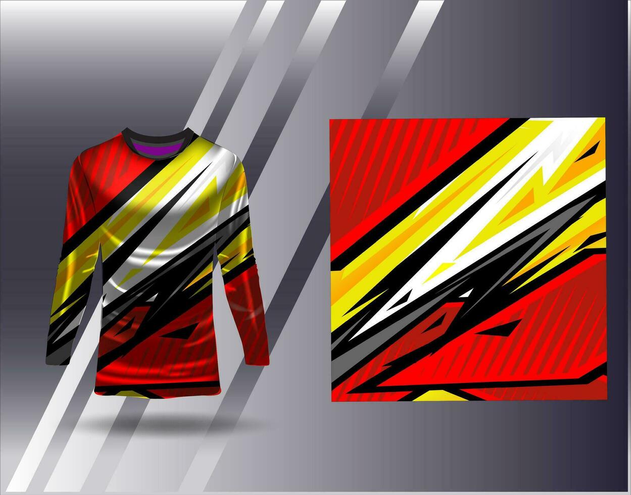 sport- Jersey en t-shirt sjabloon sport- ontwerp voor Amerikaans voetbal racing gaming Jersey vector