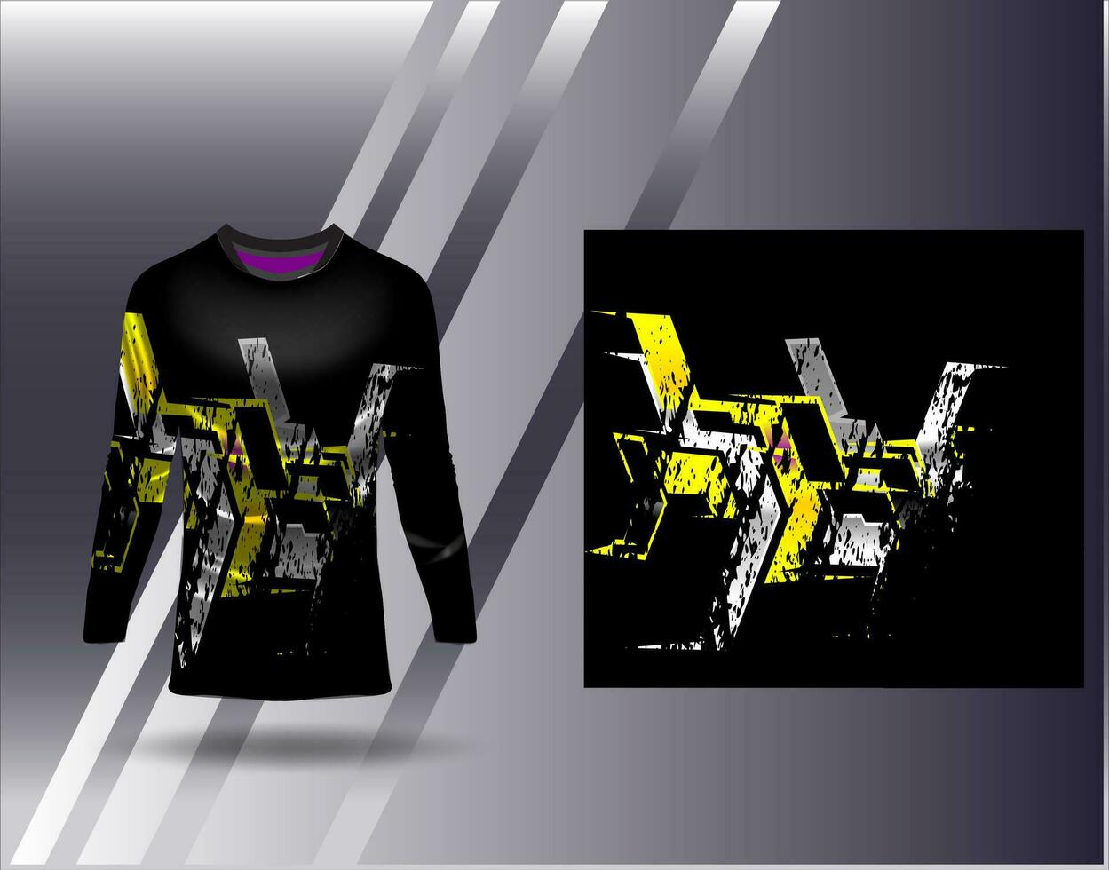 sport- Jersey en t-shirt sjabloon sport- ontwerp voor Amerikaans voetbal racing gaming Jersey vector